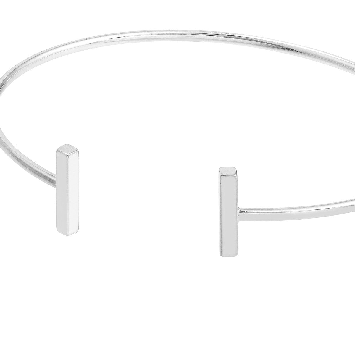 14K Gold Staple Bar Cuff Bangle Birmingham Jewelry Bangle Bracelet Birmingham Jewelry 