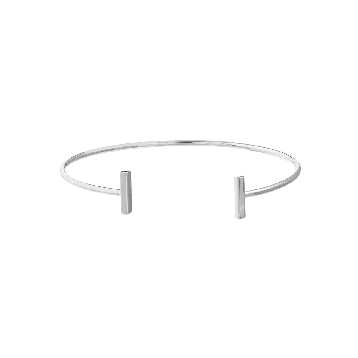 14K Gold Staple Bar Cuff Bangle Birmingham Jewelry Bangle Bracelet Birmingham Jewelry 