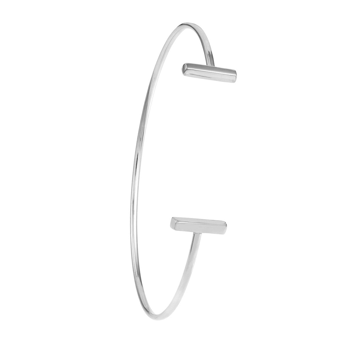 14K Gold Staple Bar Cuff Bangle Birmingham Jewelry Bangle Bracelet Birmingham Jewelry 