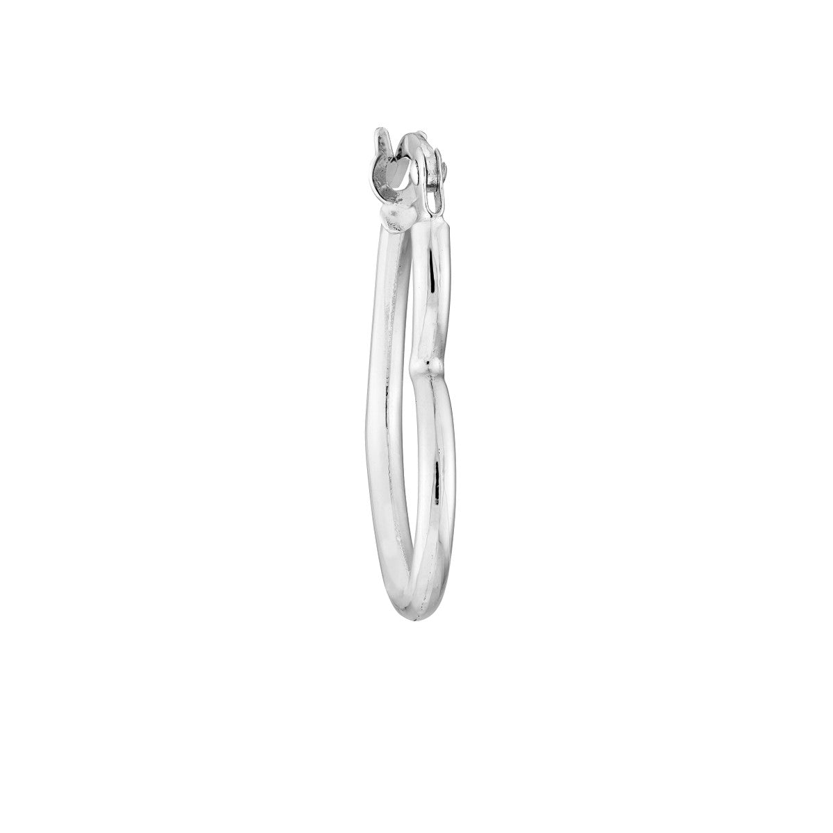 Birmingham Jewelry - 14K Gold Tilted Heart Hoop Earrings - Birmingham Jewelry