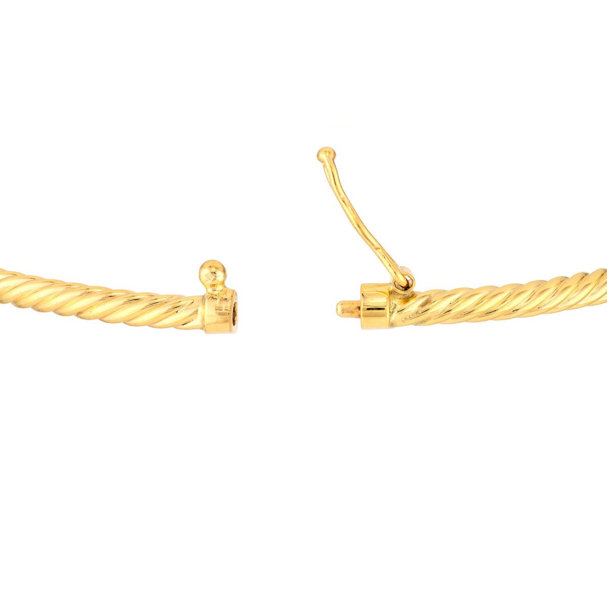 Birmingham Jewelry - 14K Gold Twisted Tube Bangle - Birmingham Jewelry