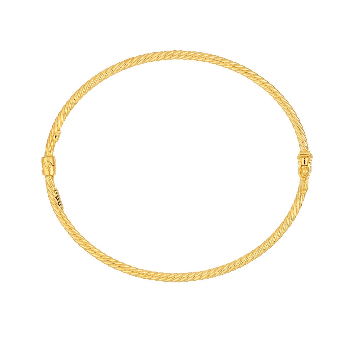 Birmingham Jewelry - 14K Gold Twisted Tube Bangle - Birmingham Jewelry