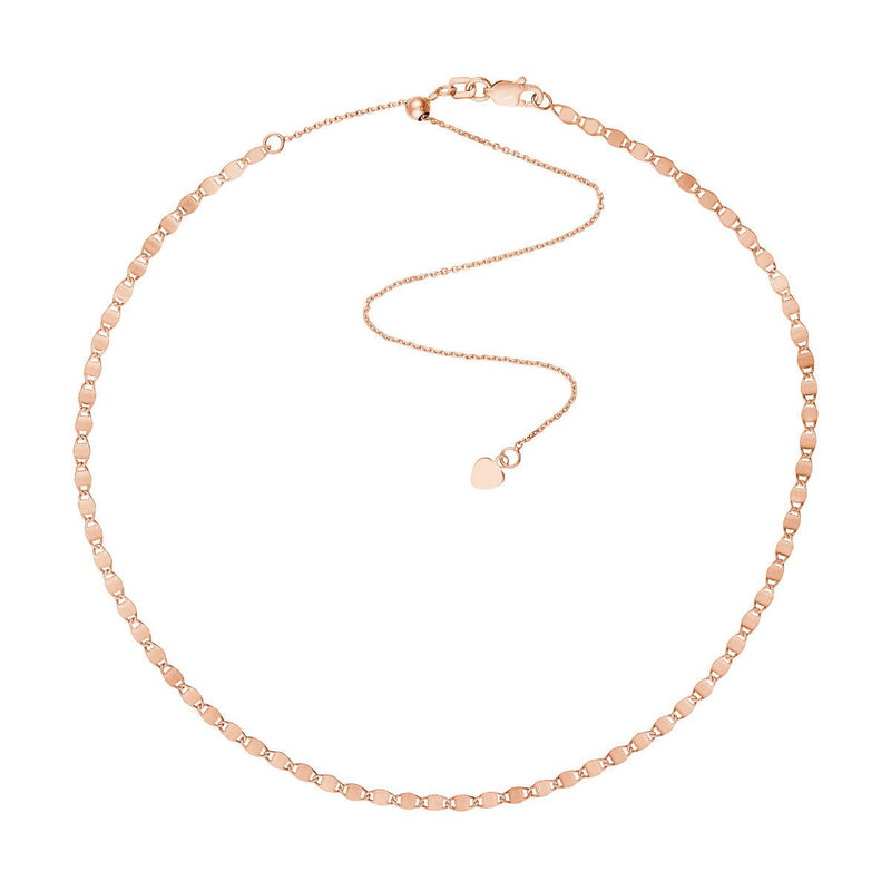 Birmingham Jewelry - 14K Gold Valentino Chain Adjustable Choker - Birmingham Jewelry