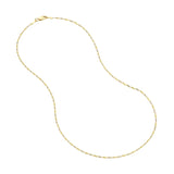 14K Two-Tone 1.35mm Yellow/White Dorica Chain with Lobster Lock Birmingham Jewelry Chain Birmingham Jewelry 