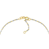 Birmingham Jewelry - 14K Two-Tone Gold Adjustable Lumacina Anklet (1.20mm) - Birmingham Jewelry