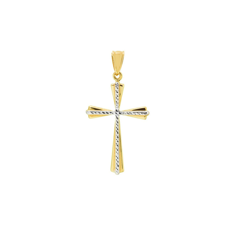 Birmingham Jewelry - 14K Two-Tone Gold HP Base with DC Cross Pendant - Birmingham Jewelry