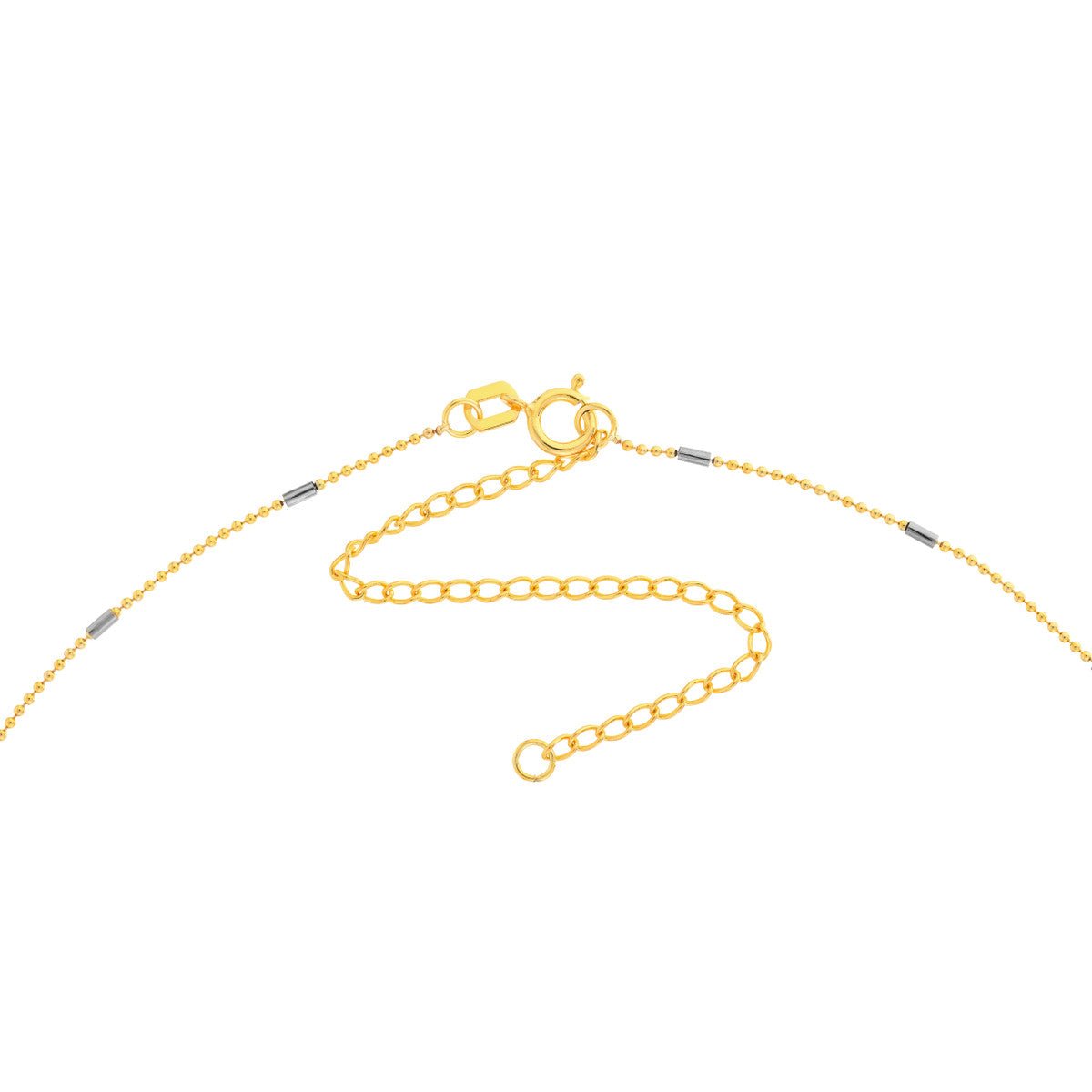 14K Two-Tone Gold Saturn Chain Choker Birmingham Jewelry Choker Birmingham Jewelry 