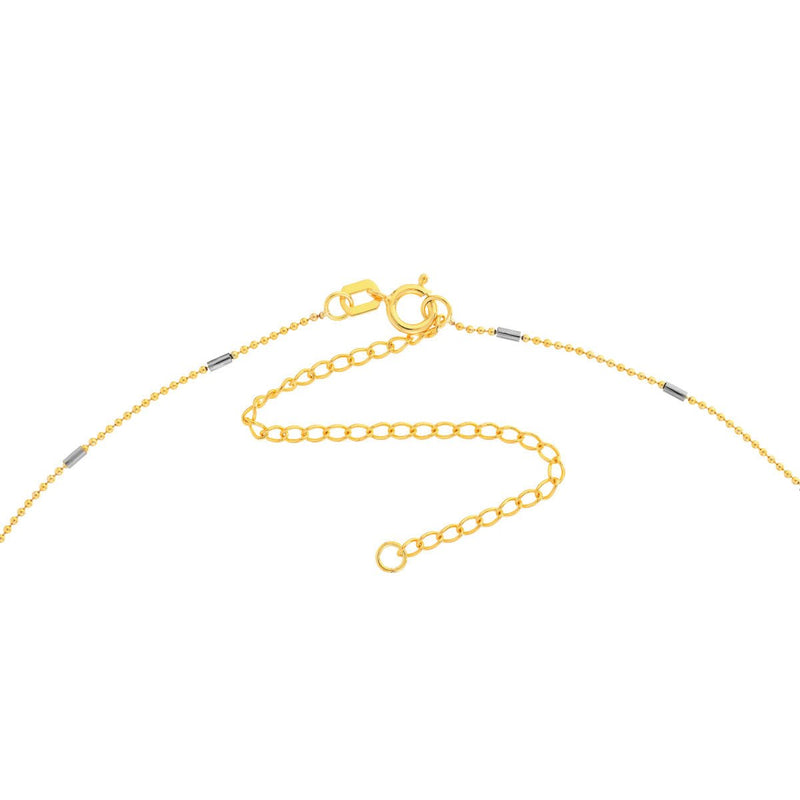Birmingham Jewelry - 14K Two-Tone Gold Saturn Chain Choker - Birmingham Jewelry