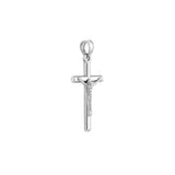 Birmingham Jewelry - 14K White Gold Basic HP 3D Crucifix - Birmingham Jewelry