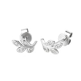 14K White Gold Diamond Branches Earring Birmingham Jewelry Earrings Birmingham Jewelry 
