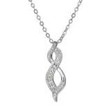 14K White Gold Number Eight inspired Diamond Pendant Necklace Birmingham Jewelry Necklace Birmingham Jewelry 