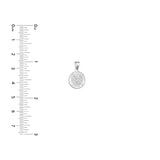 Birmingham Jewelry - 14K White Gold Small St. Michael's Medal - Birmingham Jewelry