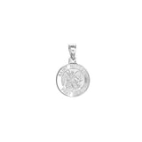 Birmingham Jewelry - 14K White Gold Small St. Michael's Medal - Birmingham Jewelry