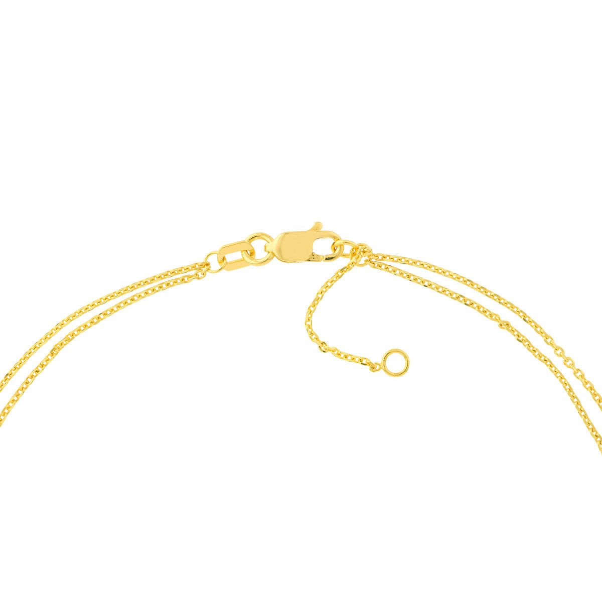 14K Yellow Gold 0.05ct Diamond Drape Anklet Birmingham Jewelry Anklet Birmingham Jewelry 