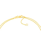 Birmingham Jewelry - 14K Yellow Gold 0.05ct Diamond Drape Anklet - Birmingham Jewelry
