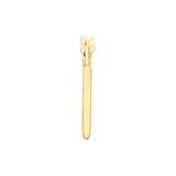 Birmingham Jewelry - 14K Yellow Gold 18.00mm Tilted Heart Hoop Earrings - Birmingham Jewelry