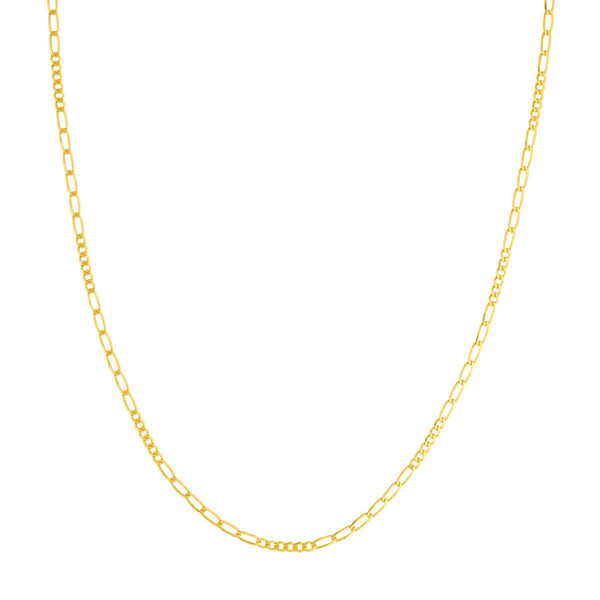 Birmingham Jewelry - 14K Yellow Gold 2.35mm 6+6 Figaro Chain - Birmingham Jewelry