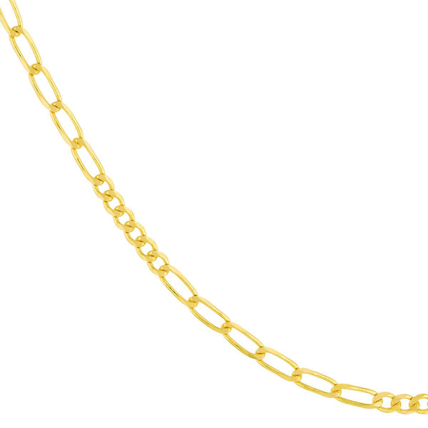 Birmingham Jewelry - 14K Yellow Gold 2.35mm 6+6 Figaro Chain - Birmingham Jewelry