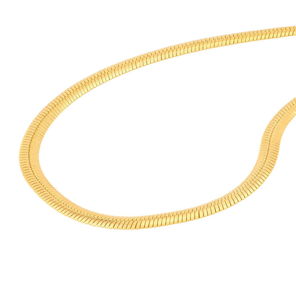 14K Yellow Gold 3.50mm Oval Snake Chain with Lobster Lock Birmingham Jewelry Chain Birmingham Jewelry 