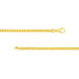14K Yellow Gold 3mm Franco Chain with Lobster Lock Birmingham Jewelry Chain Birmingham Jewelry 