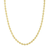 Birmingham Jewelry - 14K Yellow Gold 4.5mm Puff Mariner Chain with Lobster Lock - Birmingham Jewelry