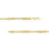 Birmingham Jewelry - 14K Yellow Gold 5+1 Round Paper Clip Chain - Birmingham Jewelry