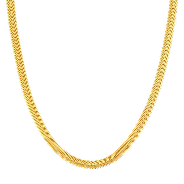 Birmingham Jewelry - 14K Yellow Gold 6.40mm Hollow D/C Snake Chain - Birmingham Jewelry