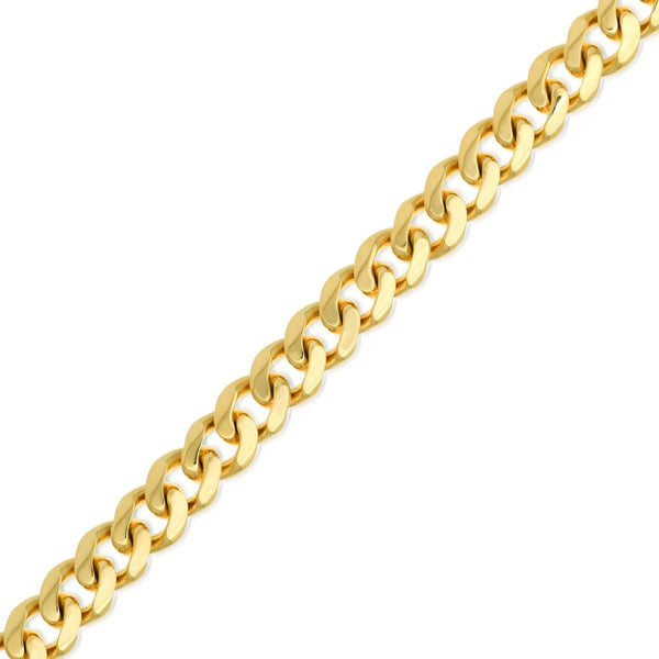 14K Yellow Gold 7.3mm Miami Cuban Chain with Lobster Lock Birmingham Jewelry Chain Birmingham Jewelry 