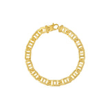 Birmingham Jewelry - 14K Yellow Gold 8.35mm Men's Window Link Chain Bracelet - Birmingham Jewelry