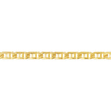 Birmingham Jewelry - 14K Yellow Gold 8.35mm Men's Window Link Chain Bracelet - Birmingham Jewelry