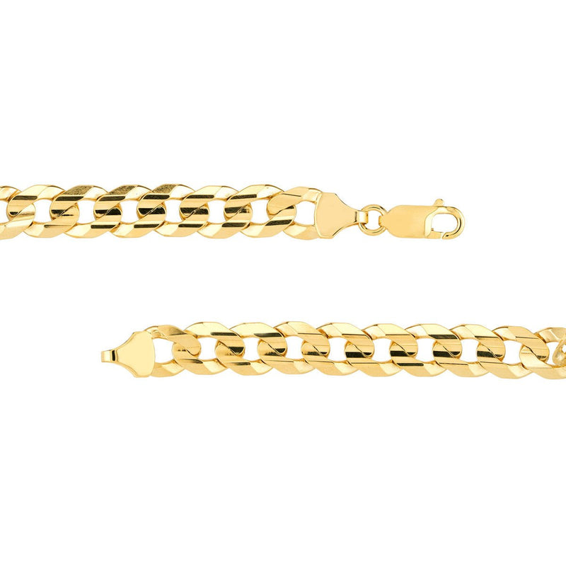 Birmingham Jewelry - 14K Yellow Gold 8.50mm Men's Engravable Initial ID Bracelet - Birmingham Jewelry