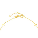 Birmingham Jewelry - 14K Yellow Gold Adjustable Mini Cross Stations Bracelet - Birmingham Jewelry