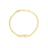 Birmingham Jewelry - 14K Yellow Gold Amen on Curb Chain Adjustable Bracelet - Birmingham Jewelry