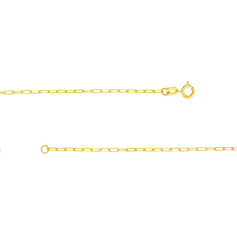 Birmingham Jewelry - 14K Yellow Gold Anchor Paper Clip Necklace - Birmingham Jewelry