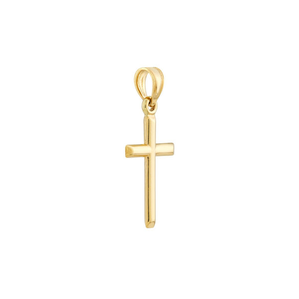 Birmingham Jewelry - 14K Yellow Gold Basic HP Bar Cross Pendant - Birmingham Jewelry