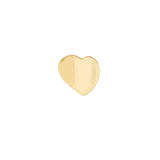 Birmingham Jewelry - 14K Yellow Gold Child's Concave Heart Stud Earrings with Screw Back - Birmingham Jewelry