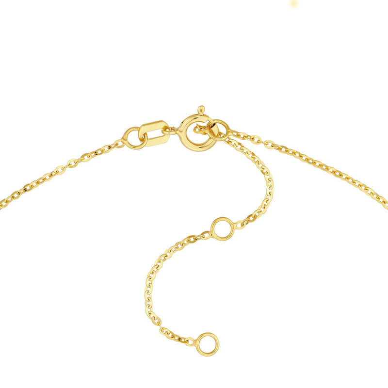 Birmingham Jewelry - 14K Yellow Gold Child's Mini Puff Heart Necklace - Birmingham Jewelry