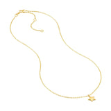 Birmingham Jewelry - 14K Yellow Gold Child's Puff Star Chain Necklace - Birmingham Jewelry