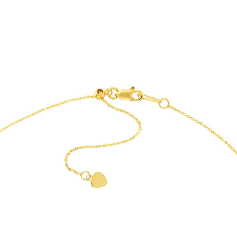 Birmingham Jewelry - 14K Yellow Gold Cross Dangles Adjustable Choker - Birmingham Jewelry