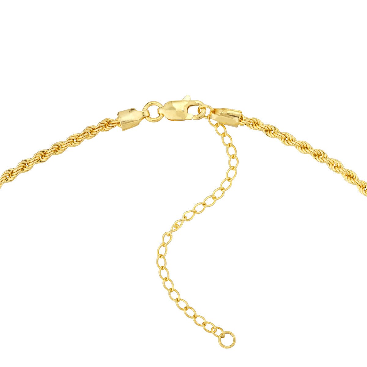 Birmingham Jewelry - 14K Yellow Gold Cross Drop Adjustable Necklace on Rope Chain - Birmingham Jewelry