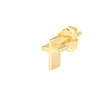 Birmingham Jewelry - 14K Yellow Gold Cross Profile Stud Earrings - Birmingham Jewelry