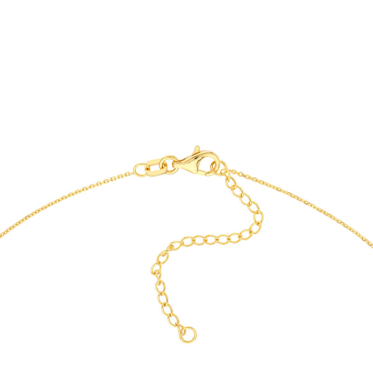 Birmingham Jewelry - 14K Yellow Gold Cut Out Circle w/Dangle Cross Necklace - Birmingham Jewelry