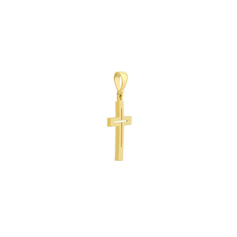 Birmingham Jewelry - 14K Yellow Gold Cutout Cross Pendant - Birmingham Jewelry