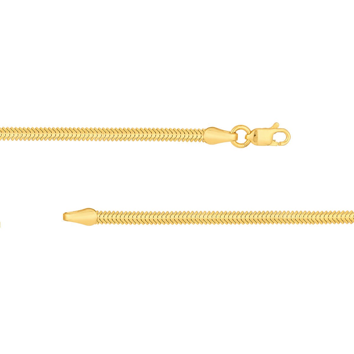 Birmingham Jewelry - 14K Yellow Gold Diamond Circle Snake Necklace - Birmingham Jewelry
