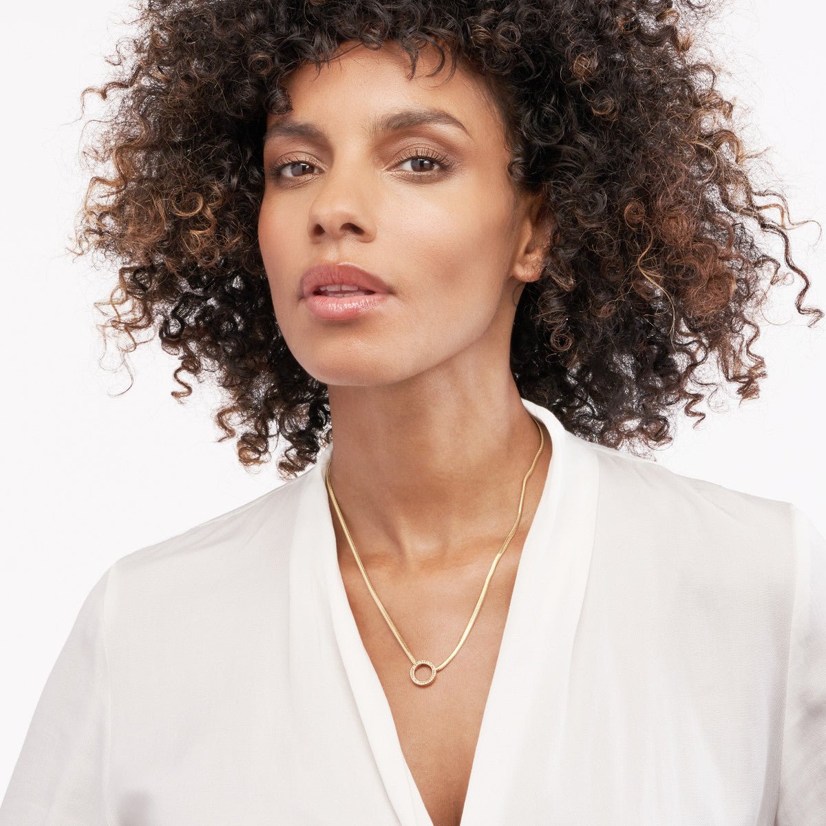 Birmingham Jewelry - 14K Yellow Gold Diamond Circle Snake Necklace - Birmingham Jewelry