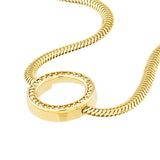 Birmingham Jewelry - 14K Yellow Gold Diamond Circle Station Snake Bracelet - Birmingham Jewelry