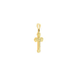 Birmingham Jewelry - 14K Yellow Gold Diamond Cut Cross Pendant - Birmingham Jewelry