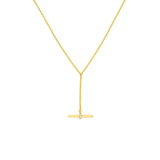 Birmingham Jewelry - 14K Yellow Gold Diamond Toggle Lariat Necklace - Birmingham Jewelry