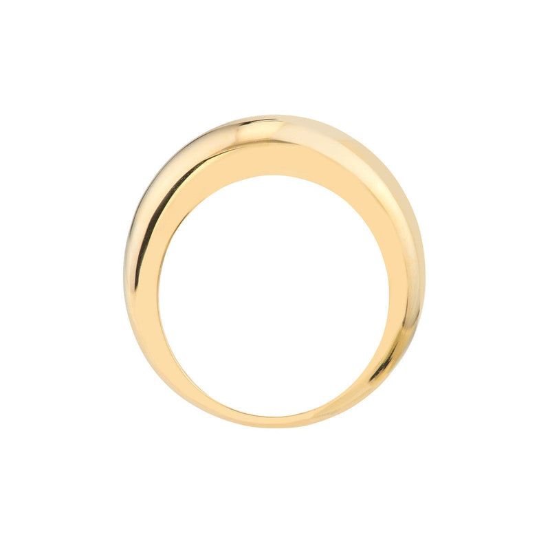 Birmingham Jewelry - 14K Yellow Gold Domed Puff Ring - Birmingham Jewelry