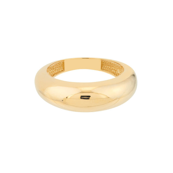 Birmingham Jewelry - 14K Yellow Gold Domed Puff Ring - Birmingham Jewelry